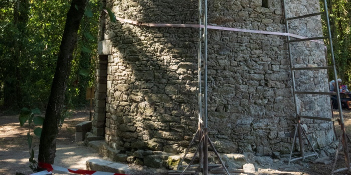 Pose du dernier linteau